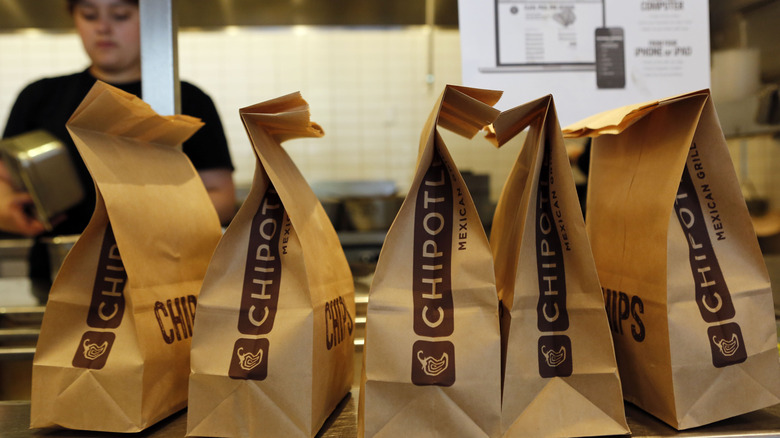 bags of Chipotle chips