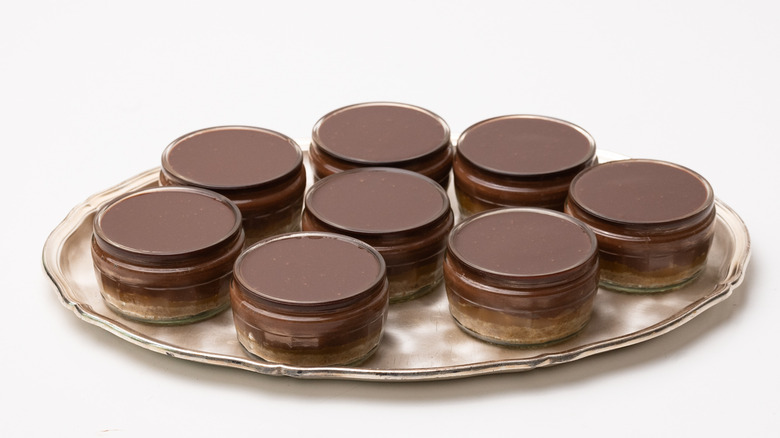 gluten-free chocolate cheesecake pots