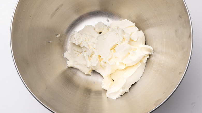 cream cheese in bowl