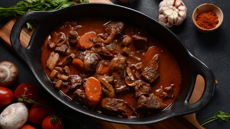 Beef stew and in rich sauce