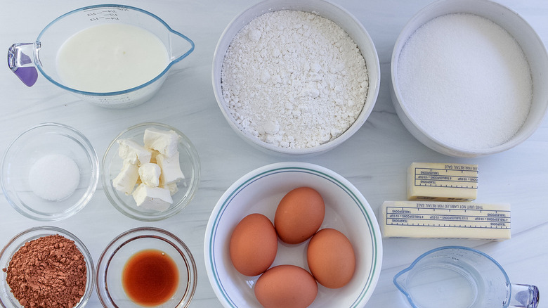 ingredients for chocolate buttermilk pie