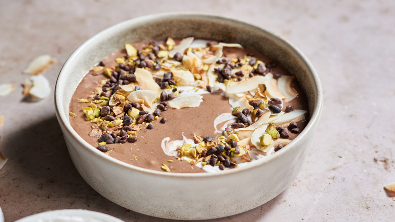 smoothie in a bowl on table