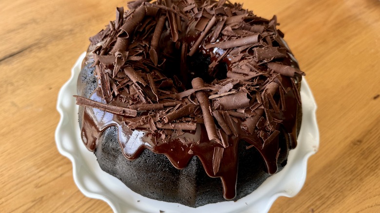 Chocolate cream cheese bundt cake