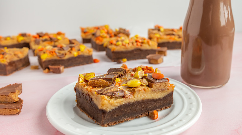 chocolate peanut butter cheesecake bars