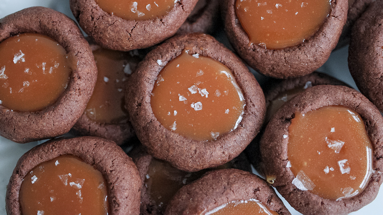 Chocolate Salted Caramel Thumbprint Cookies Recipe 6424