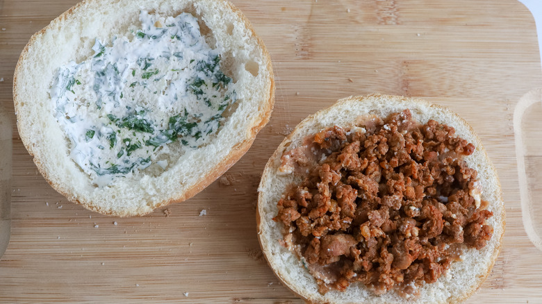 chorizo on a telera roll