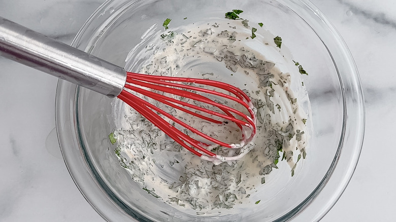 cilantro crema in a bowl 