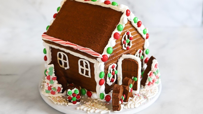 Decorated Gingerbread House