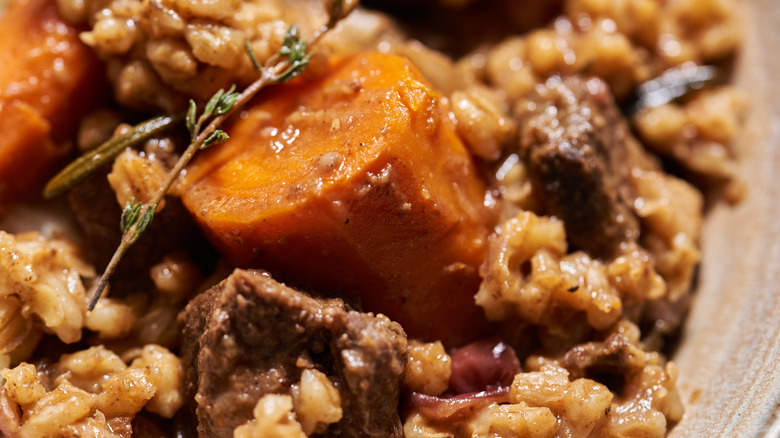 close up of carrots and barley