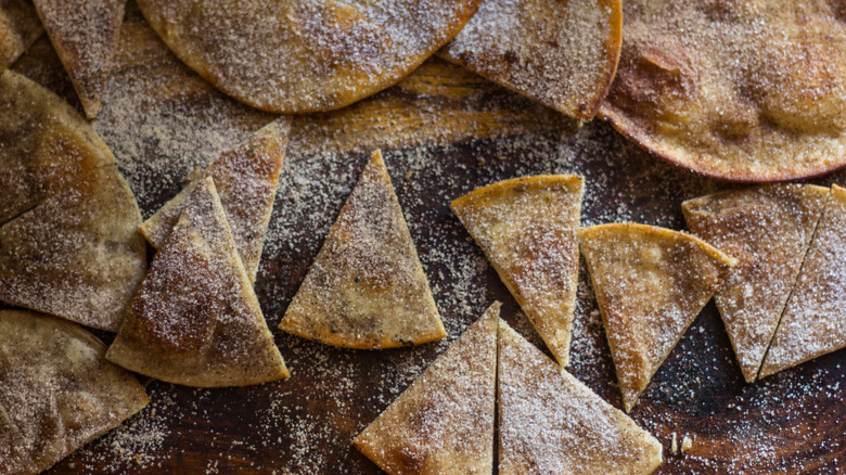 Cinnamon sugar tortilla chips