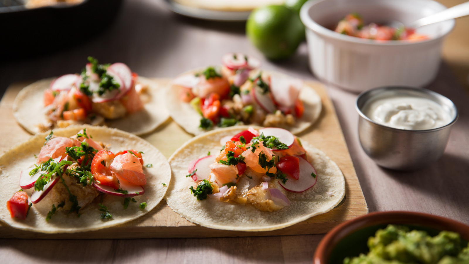 Citrusy Fish Tacos With Grapefruit Salsa Recipe