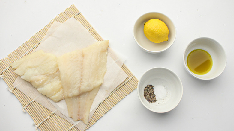 ingredients for citrusy haddock