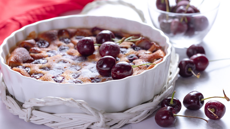 served clafoutis