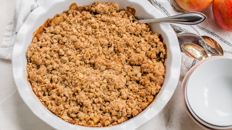 whole baked apple crisp