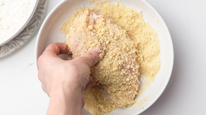 chicken with bread crumbs 