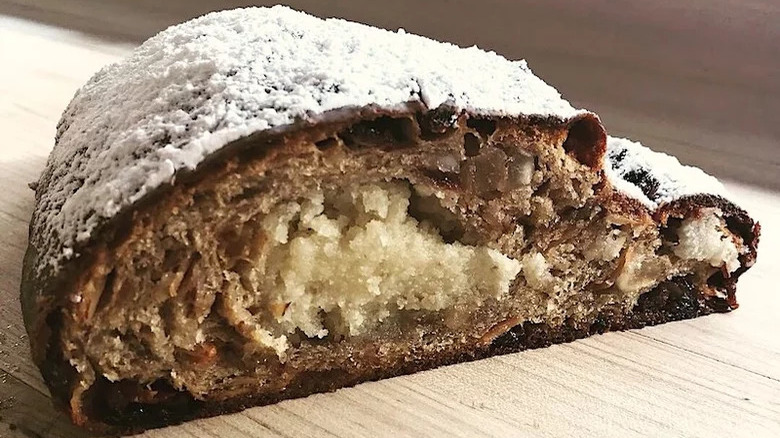 Stollen Bread With Marzipan