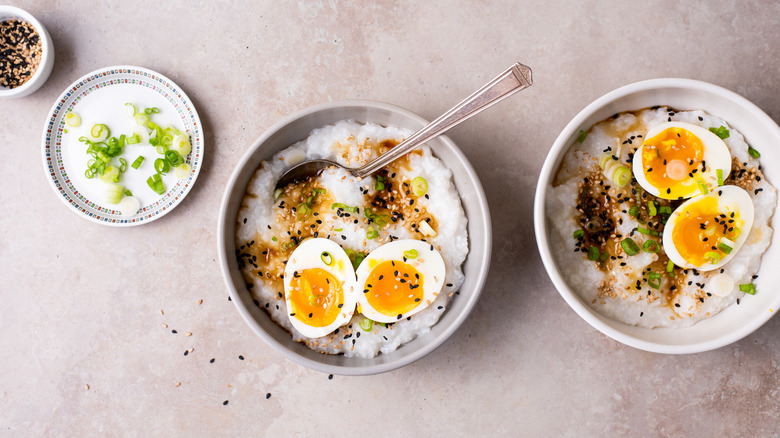 bowls of congee