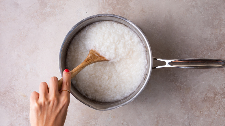 congee in a pot