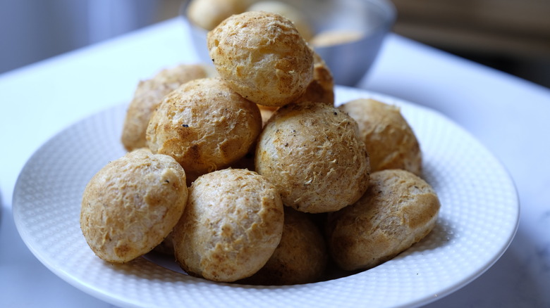 Classic Gougères on a plate 