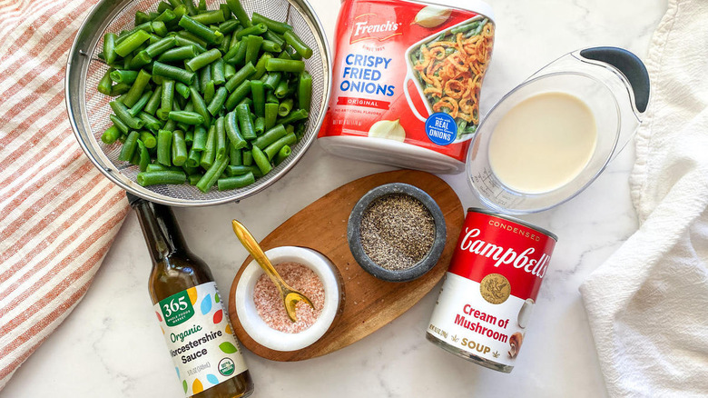 ingredients for green bean casserole