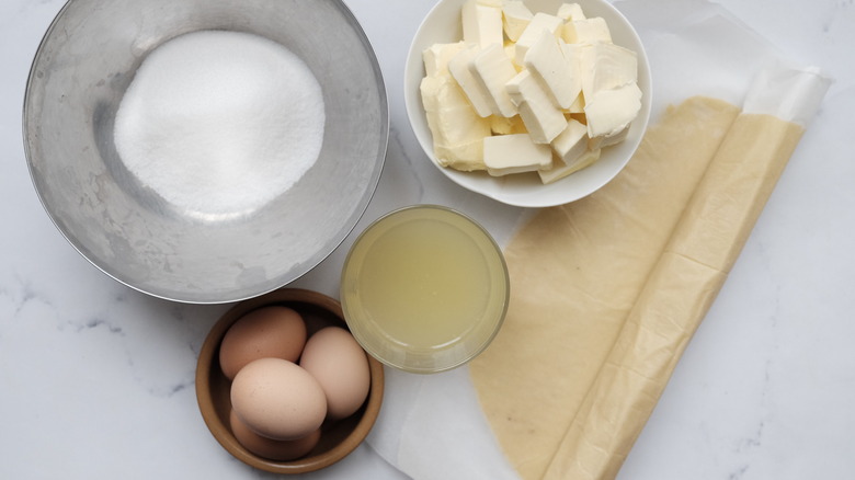 ingredients for lemon meringue pie