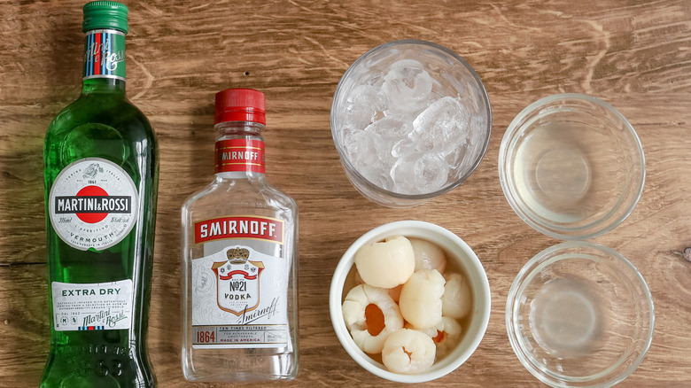 ingredients for lychee martini