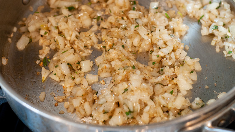 sautéed onion and herbs