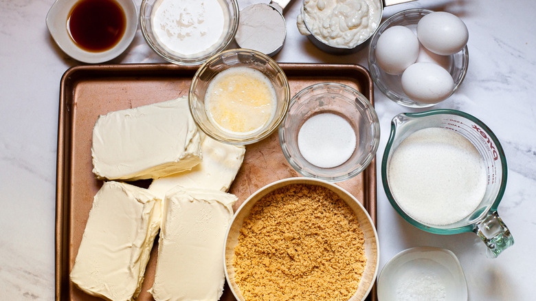 classic New York cheesecake ingredients