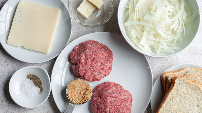 ingredients for patty melt