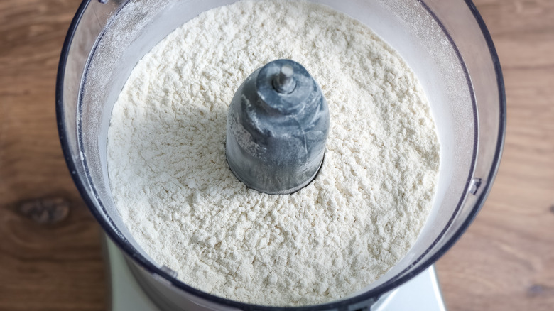 flour ingredients in food processor