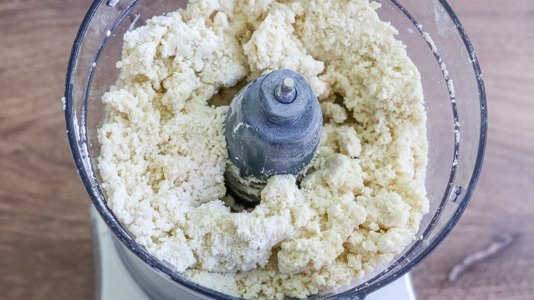 pie dough in food processor