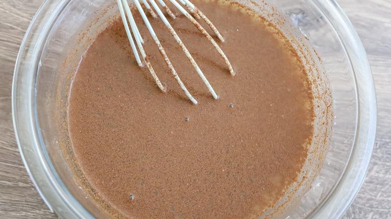 liquid sugar and spice mixture