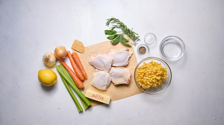 ingredients on a table