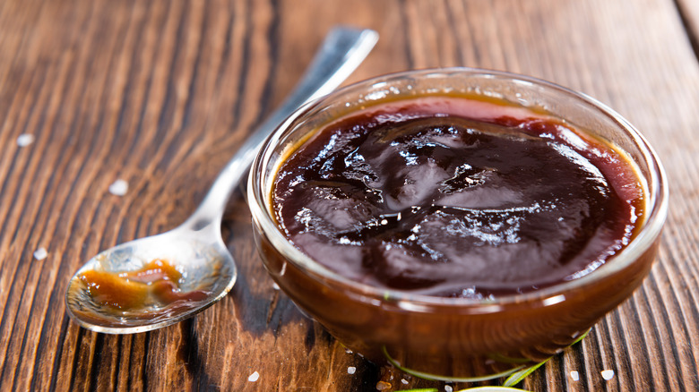 homemade BBQ sauce in dish