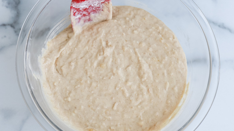 batter in clear bowl