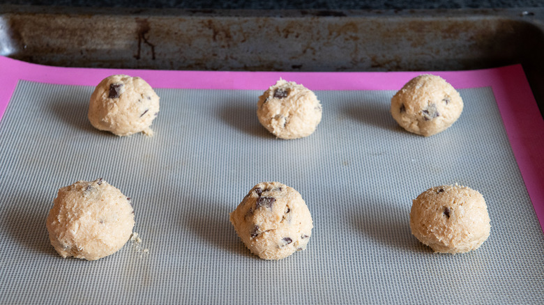 cookie dough on sheet