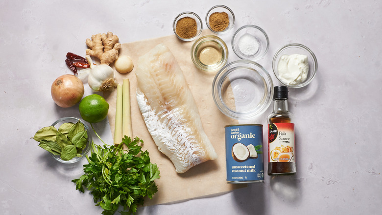 ingredients on a table