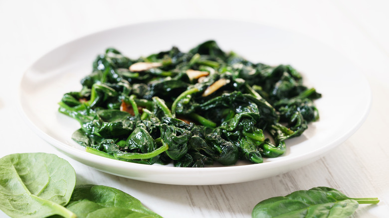 sautéed spinach and garlic