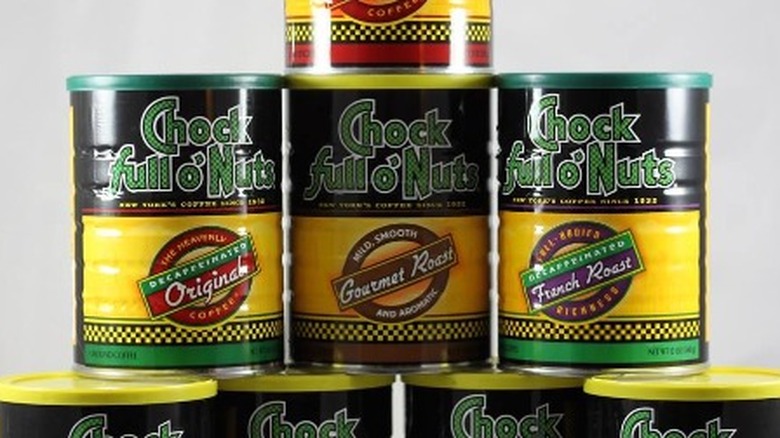 Chock Full o' Nuts coffee tins