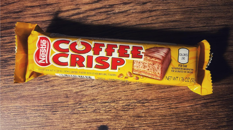 Coffee crisp close up