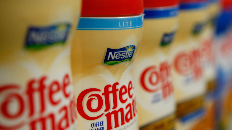 Bottles of Coffee Mate creamer