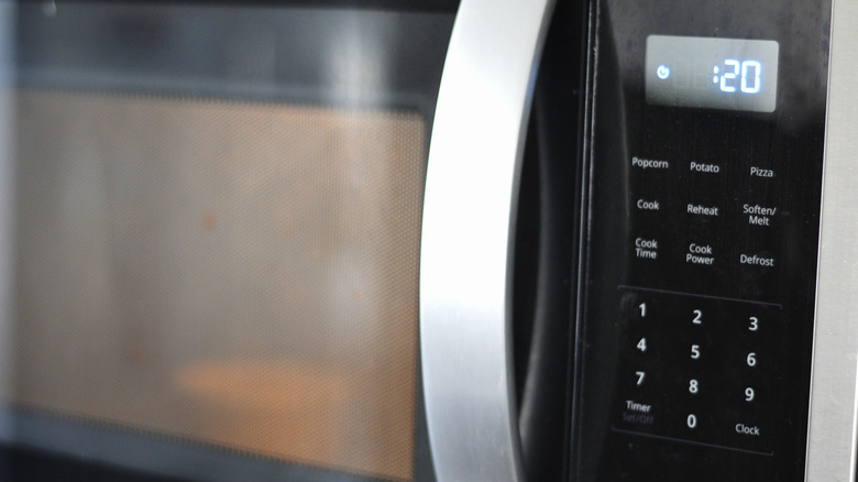 Microwave with 20 second timer