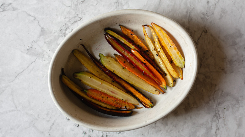 carrots in baking dish