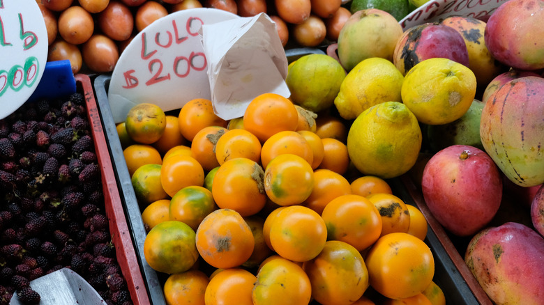 lulo fruit sold at market
