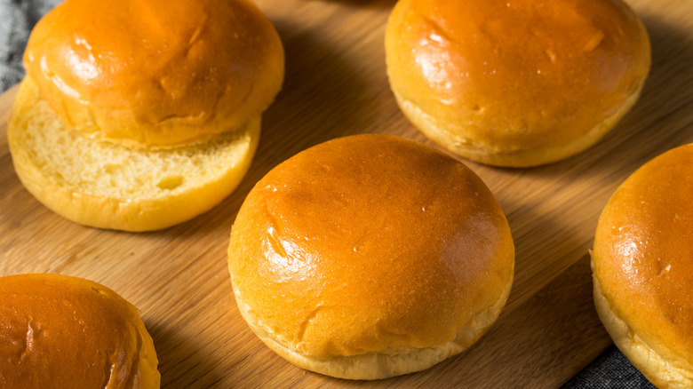 Brioche hamburger buns