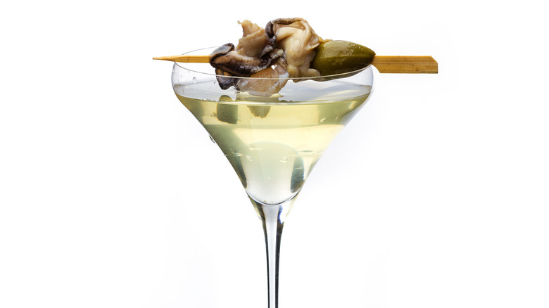 Oyster martini glass