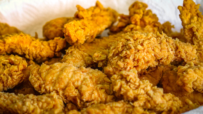 Fried chicken strips