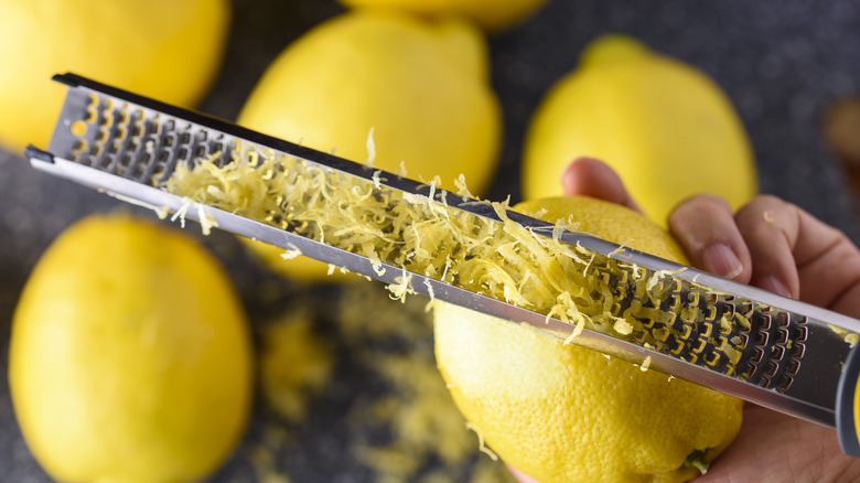 citrus zest from lemons