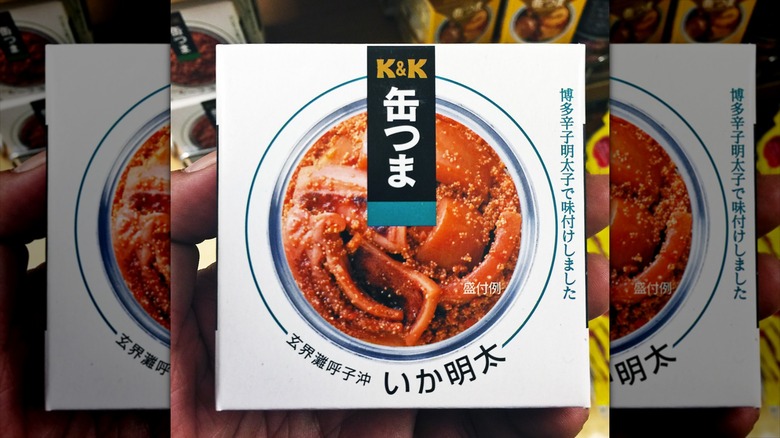 package of canned squid