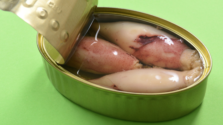 canned squid in oil